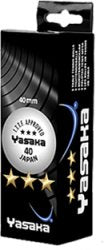 Yasaka 3 Star Balls White (3 pack)