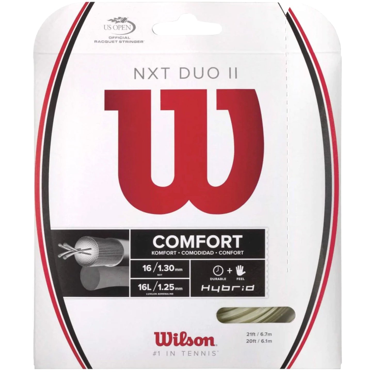 Wilson NXT Duo II (NXT 16-Luxilon Adrenaline) Natural