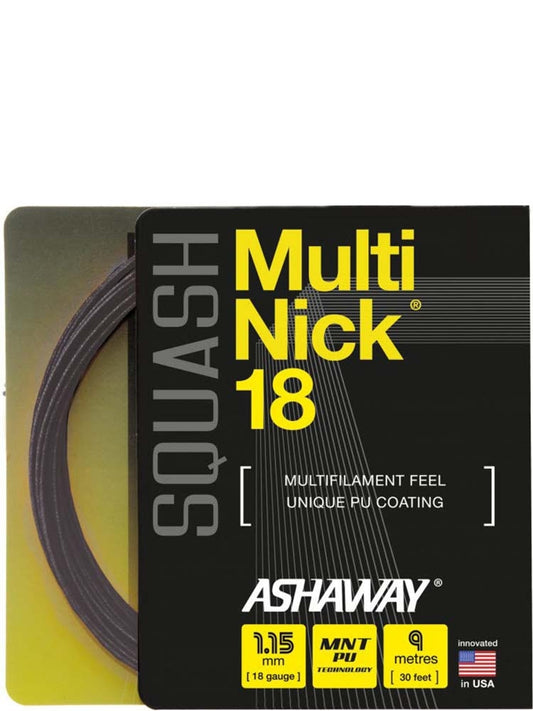 Ashaway Multinick 18 noir (squash)