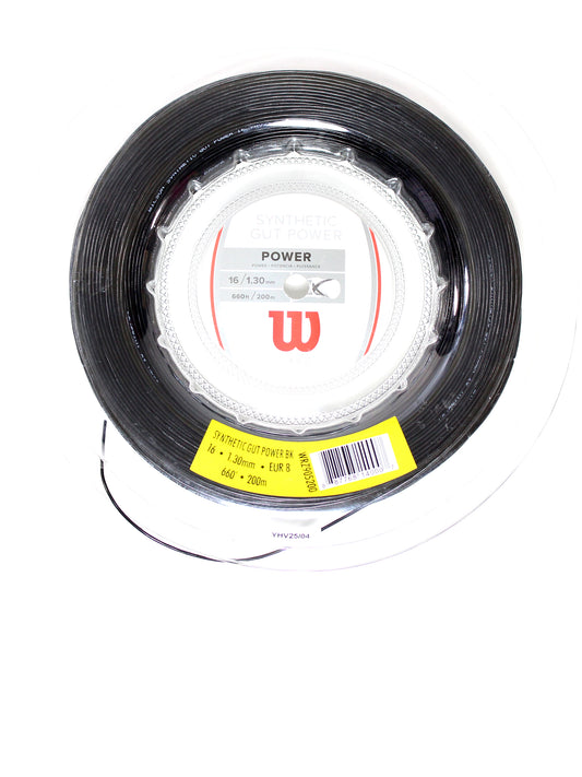 Wilson reel Synthetic Gut Power 130/16 Black (200M)