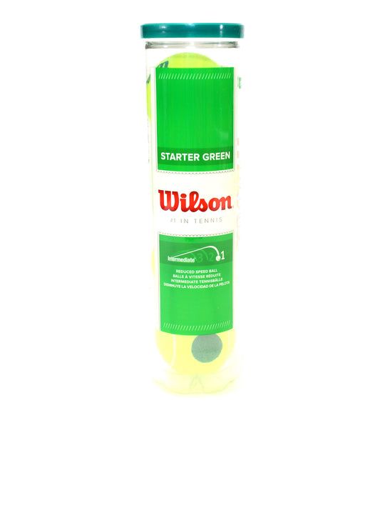 Wilson balles Starter Play Verte (tube de 4)