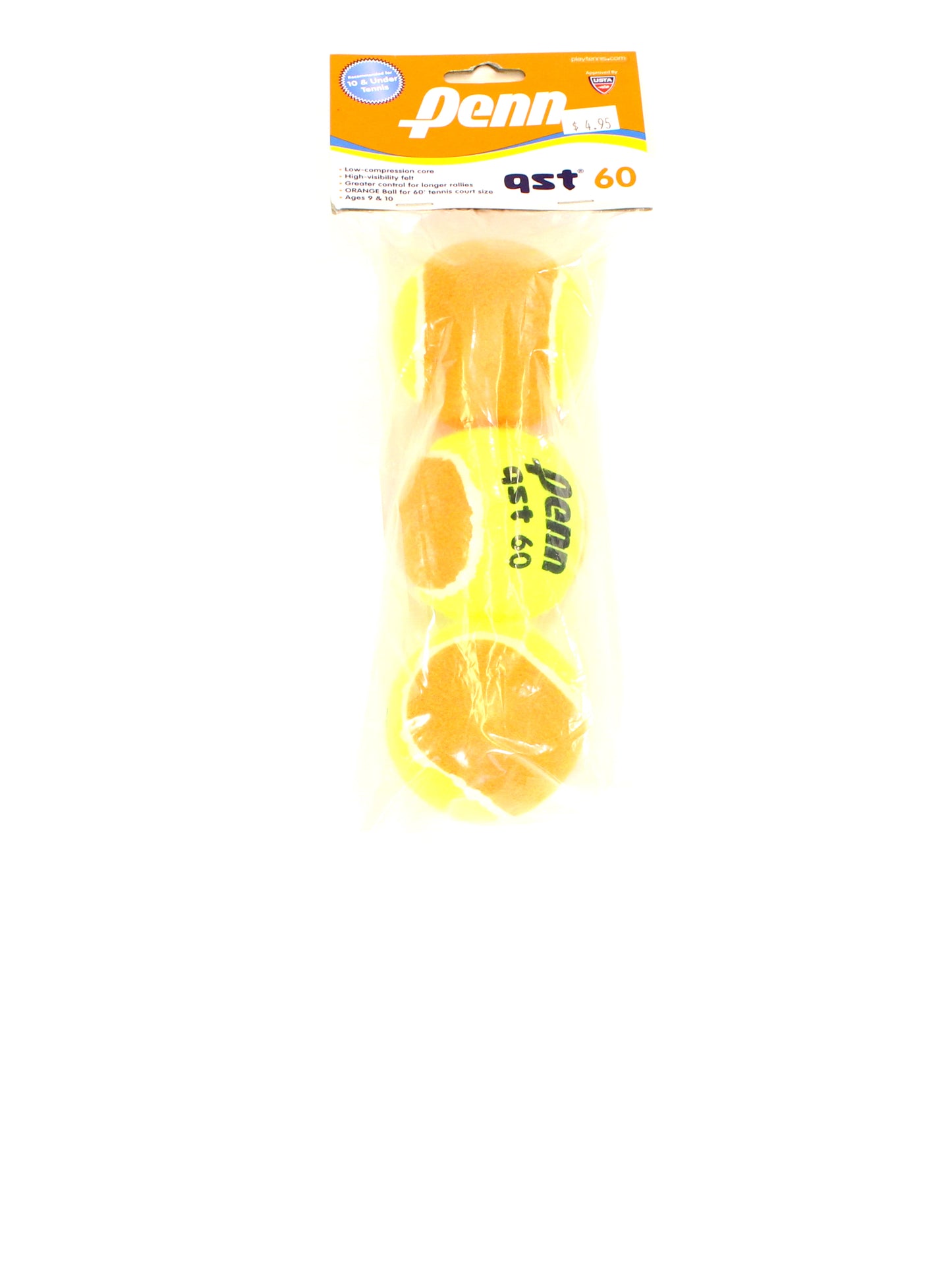 Penn balles QST 60 Felt orange (paquet de 3)