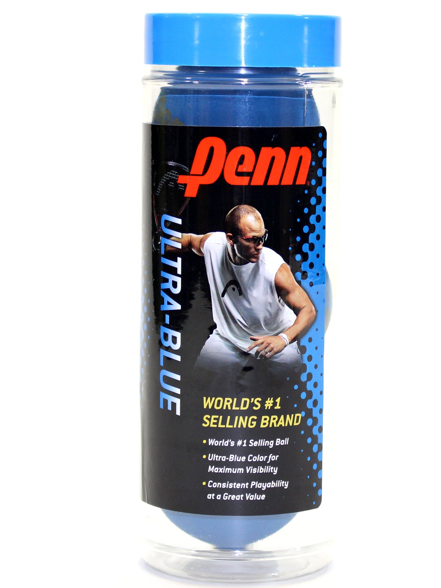Penn balles Ultra bleu racquetball paq. 3