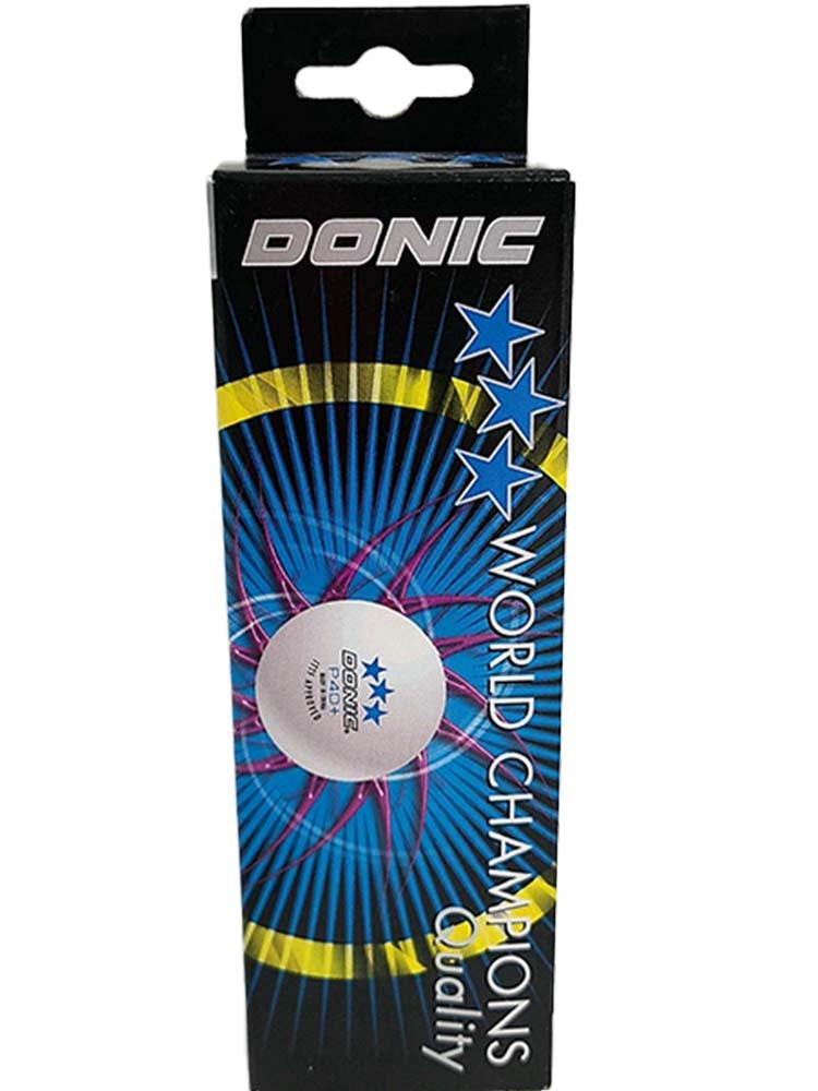 Donic World's Champions 3 Star Balls White (3 pack)
