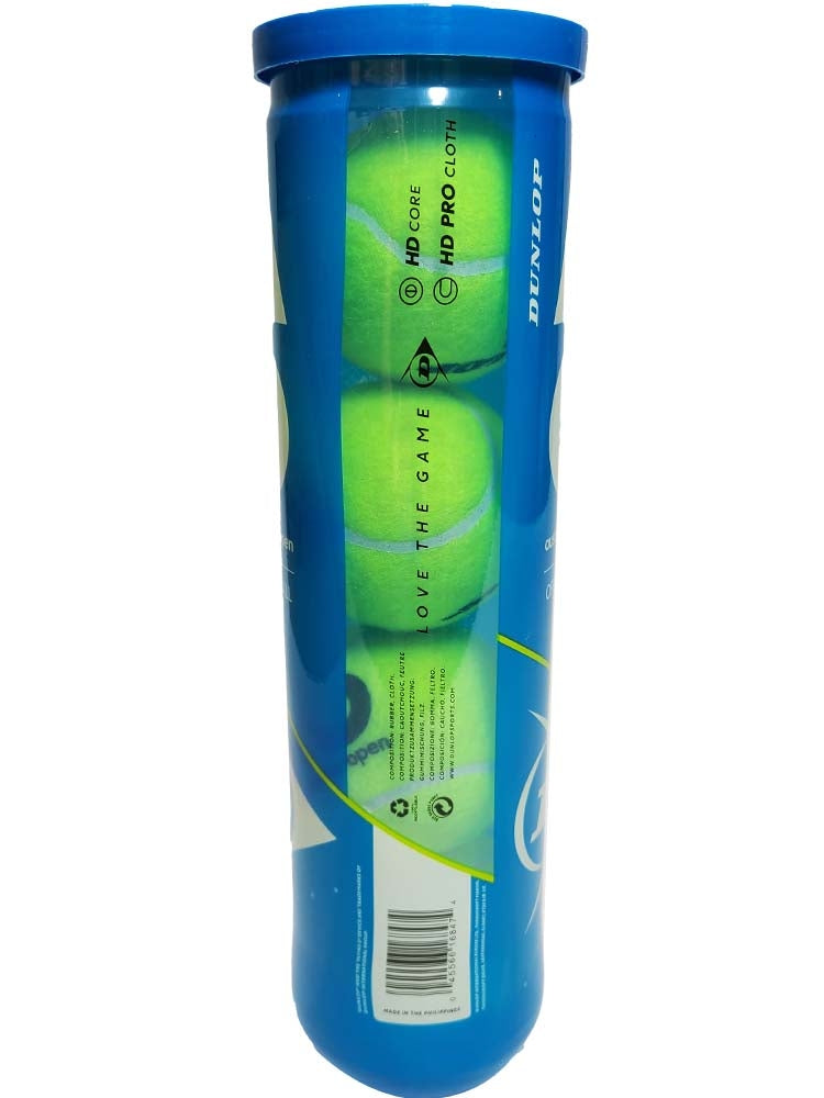 Dunlop balles Open d'Australie Extra-Duty (tube de 4)