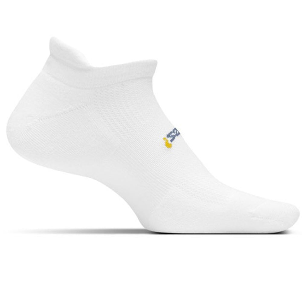 Feetures Chaussettes Hautes Performances Coussinées No Show FA5000 - Blanc