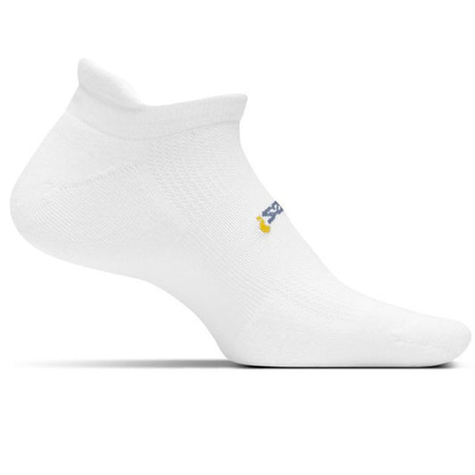 Feetures Women's High Performance Cushion No Show Tab Socks FA5000 - White