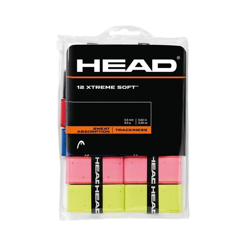 Head overgrip Xtreme Soft couleurs mixtes 12/pqt