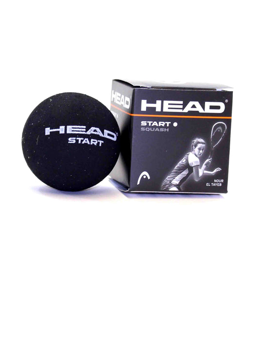 Head Start Squash Single White Dot Ball (Single)