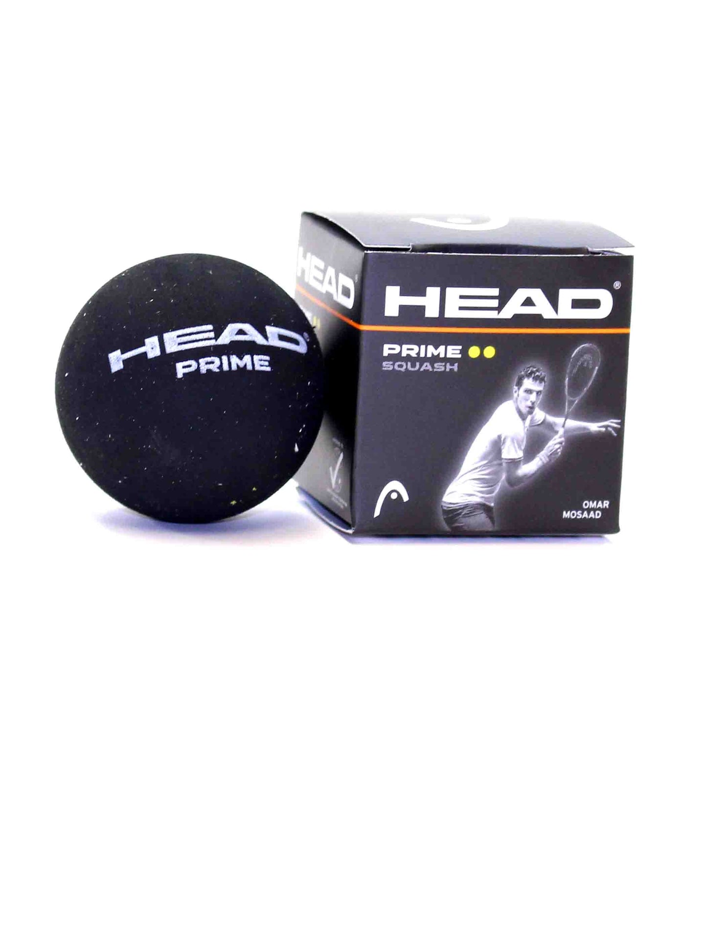 Head balle squash prime deux point jaunes (unité)