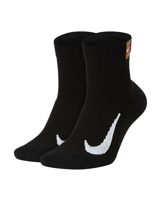 Nike Court Multiplier Max Ankle Socks CU1309 (2 pairs) Black - Tenniszon