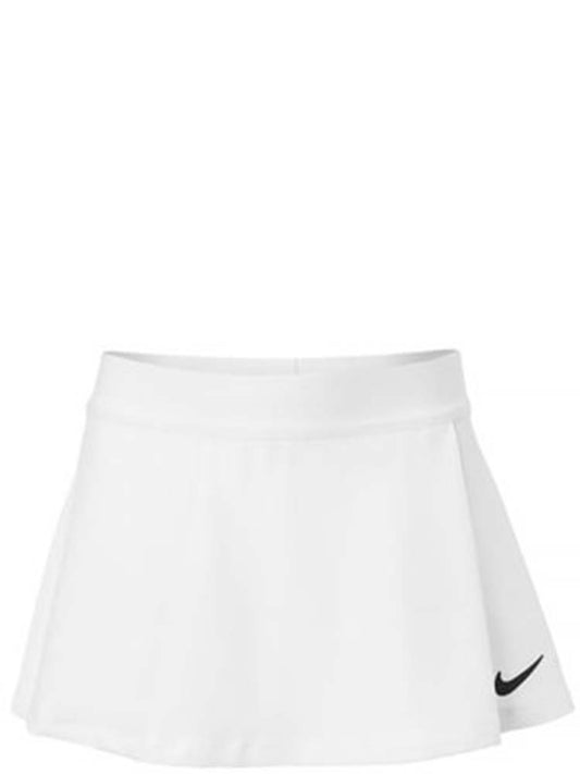 Nike Girl's Court Victory Skirt CV7575-100 White/Black - Tenniszon