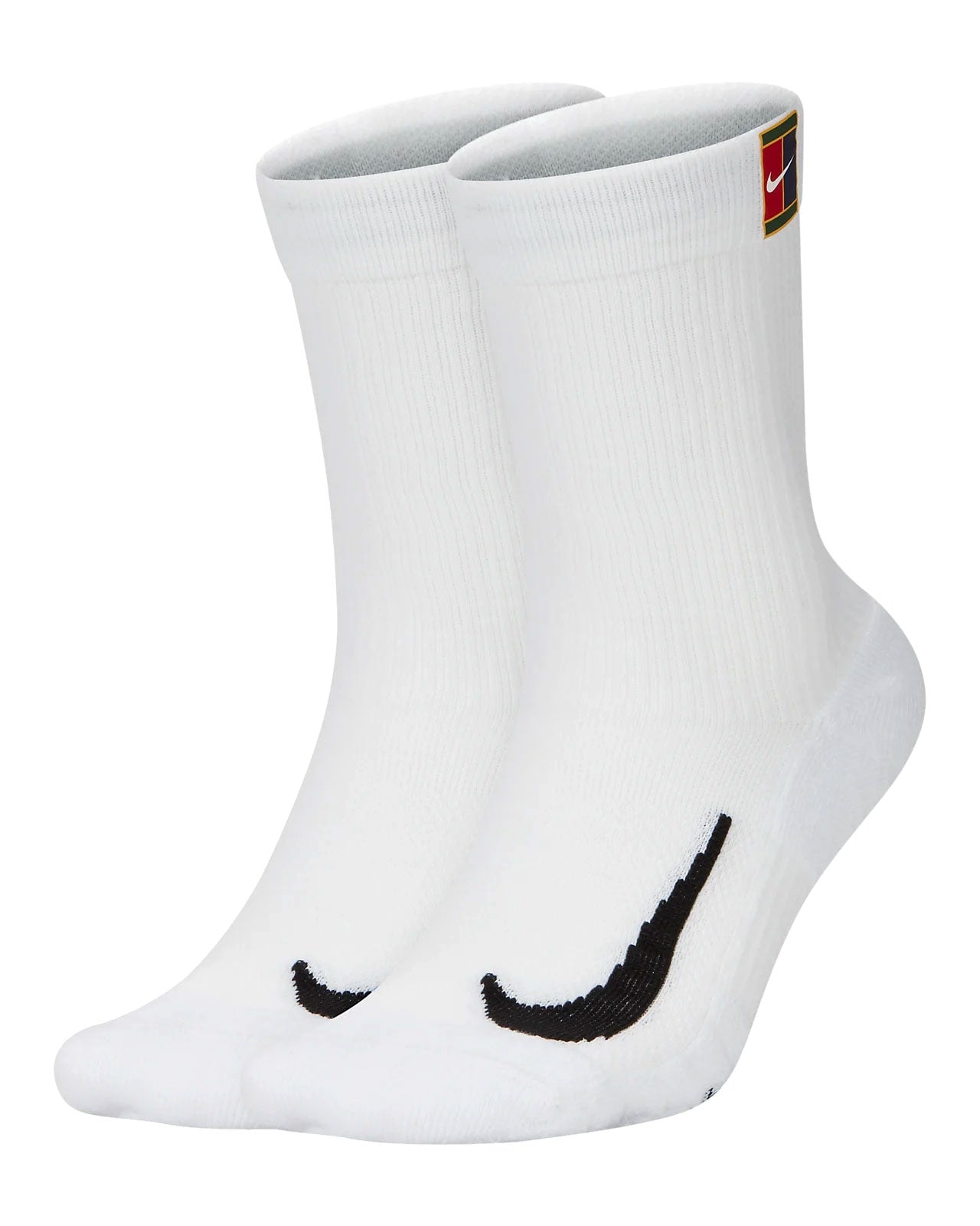 Nike Court Multiplier Cushioned Crew Socks SK0118 (2 pairs) White - Tenniszon