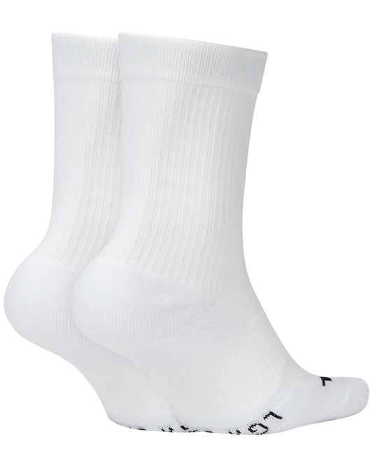 Nike Court Multiplier Cushioned Crew Socks SK0118 (2 pairs) White - Tenniszon