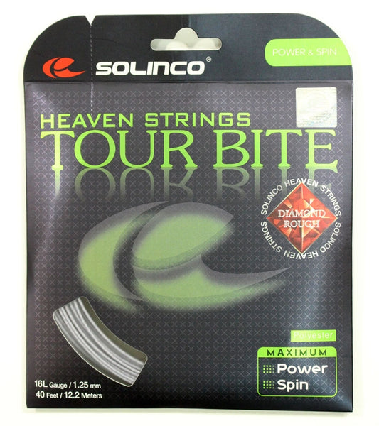 Solinco Tour Bite 16L Diamond Rough Silver