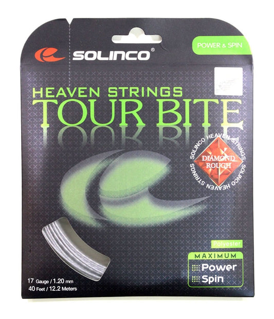 Solinco Tour Bite 17 Diamond Rough Argent