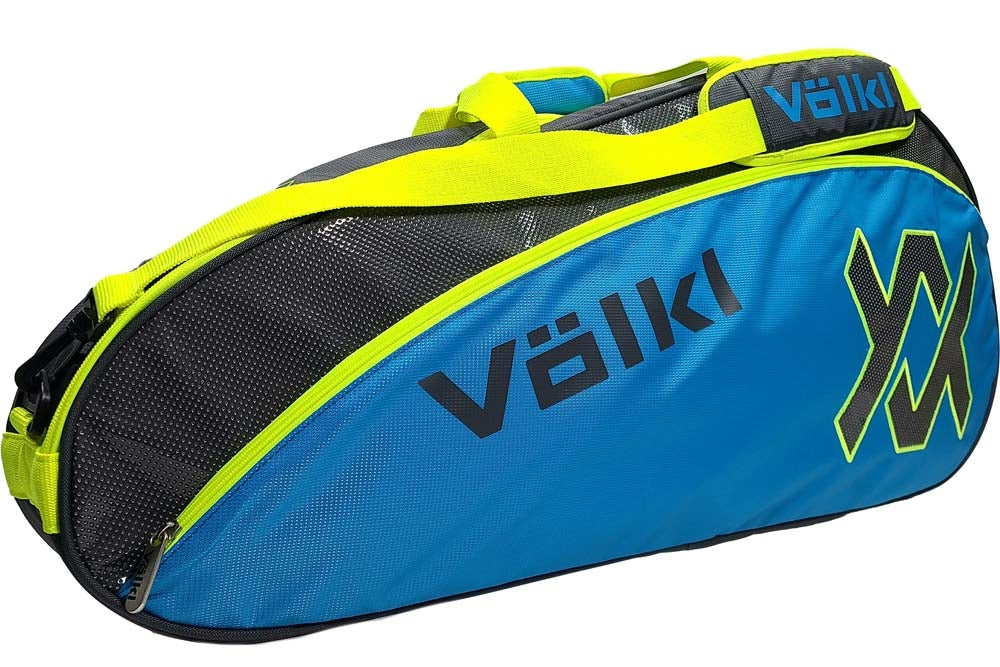 Volkl Tour Pro Bag x3 Charcoal/Neon Blue/Neon Yellow