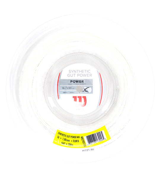 Wilson reel Synthetic Gut Power 130/16 White (200M)
