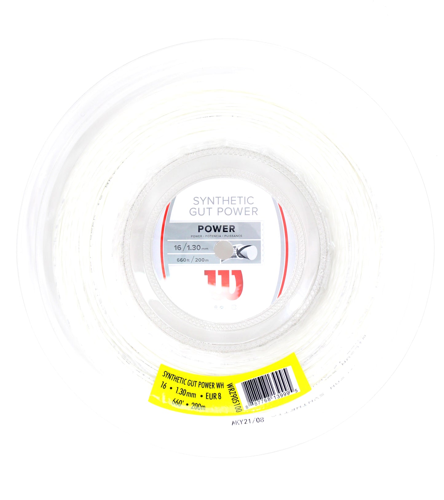 Wilson roulette Synthetic Gut Power 130/16 Blanc (200M)