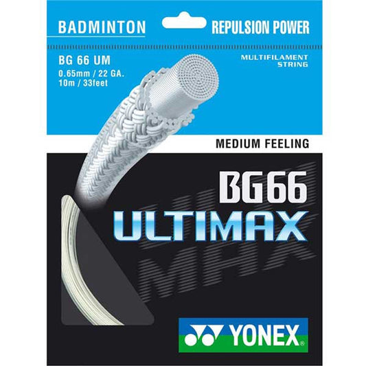 Yonex BG66 Ultimax 10m Blanc