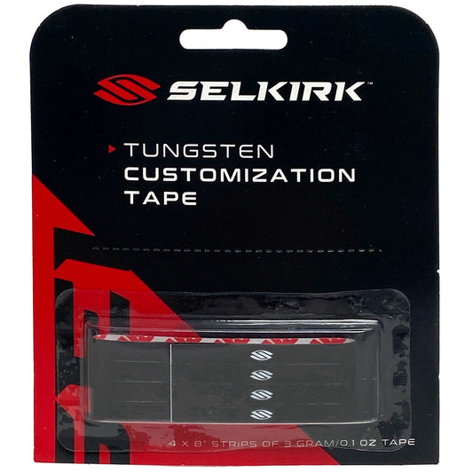Selkirk Sport Tungsten Tape - Quatre bandes de 8" de 0,1 oz de ruban
