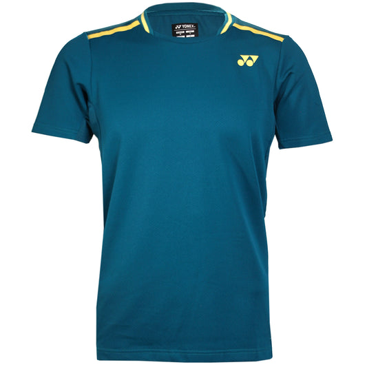 Yonex T-Shirt à col rond pour homme AO 10559 Bleu vert