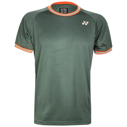 Yonex T-Shirt à col rond pour homme 10560 Olive - Wimbledon
