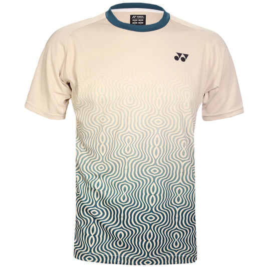 Yonex Men's T-Shirt 16693 Oatmeal - Gideon/Sukamuljo Replica
