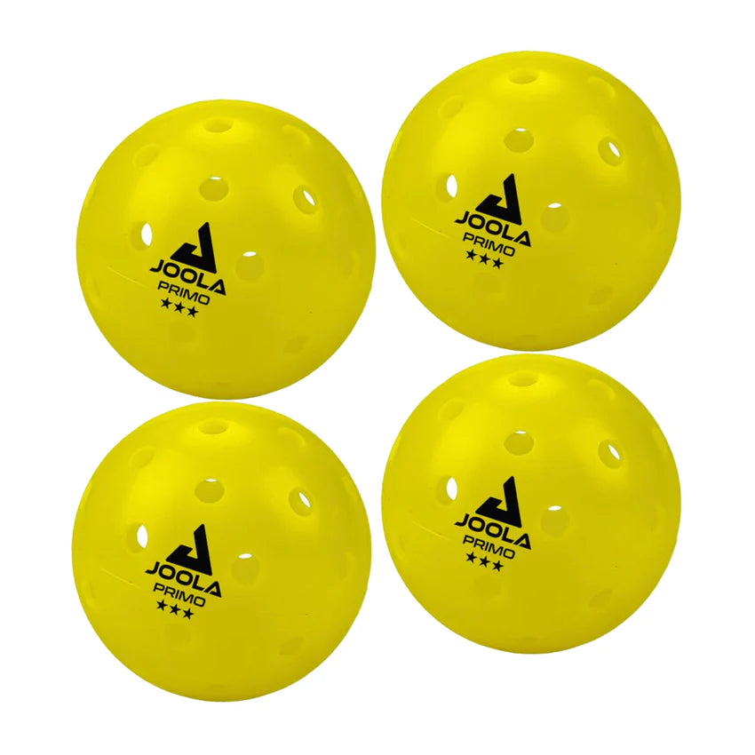 JOOLA Primo Balle de Pickleball (Paquet de 4) - Jaune