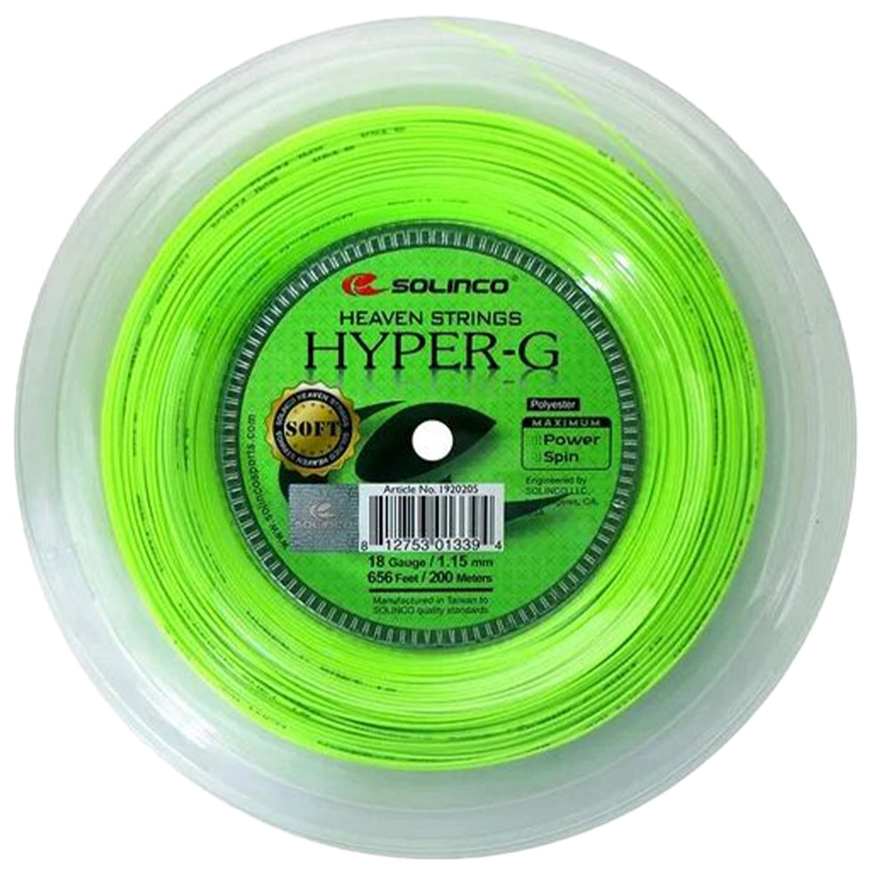 Solinco reel Hyper-G Soft 18 Green (200M)
