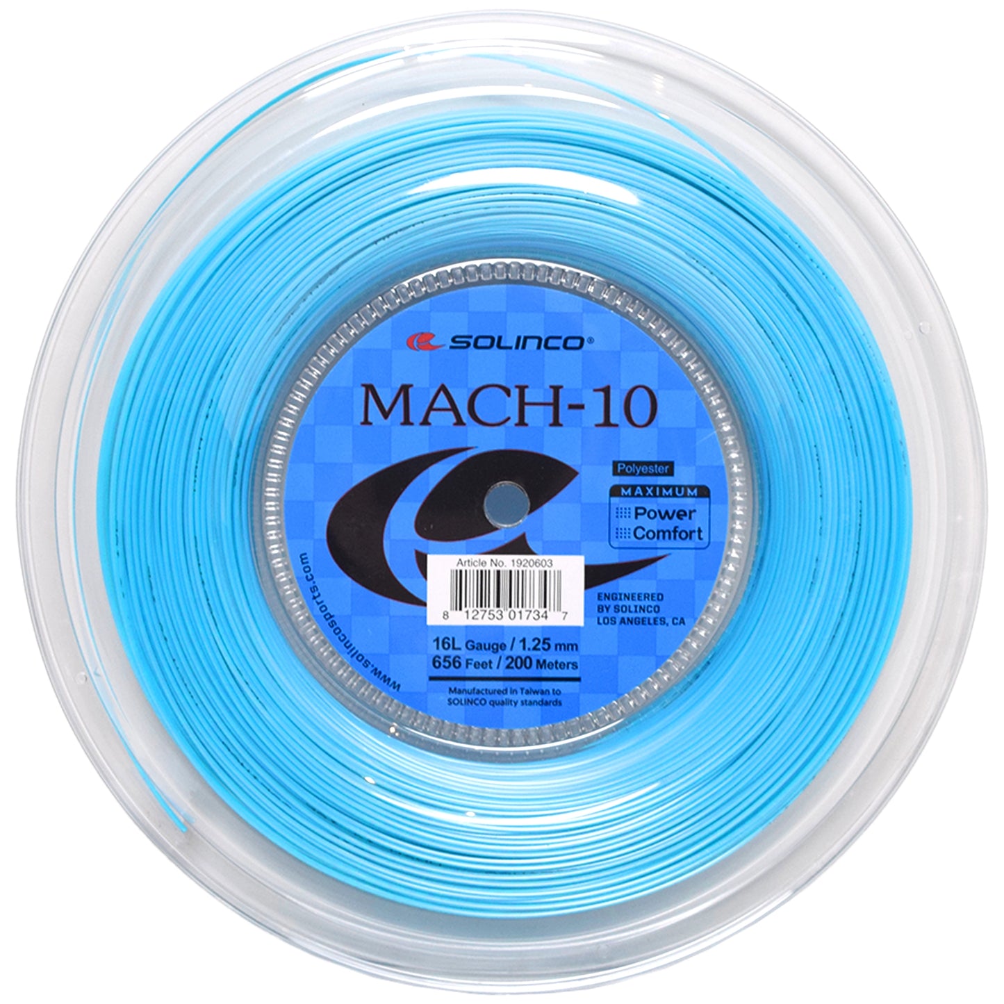 Solinco reel MACH-10 16L Blue (200M)