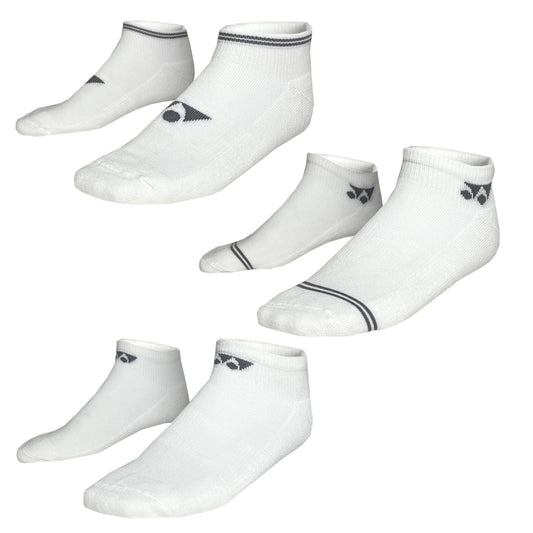 Yonex bas Sport Low Cut 19218EX (pqt de 3) Blanc