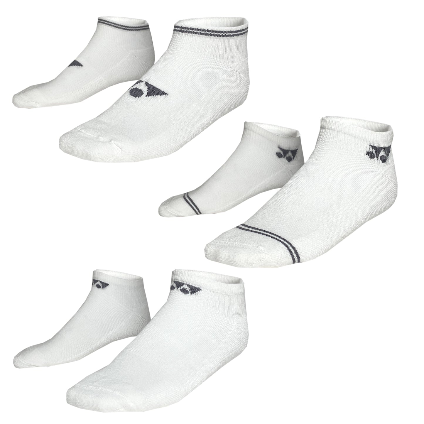 Yonex Low-Cut Sport Socks 19218EX (pack of 3) White