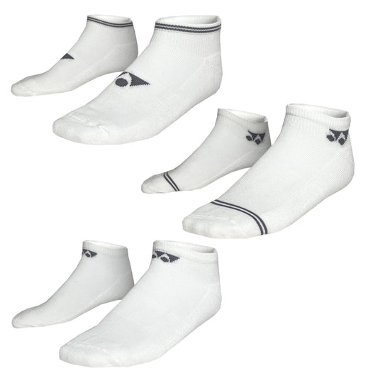 Yonex Low-Cut Sport Socks 19218EX (pack of 3) White