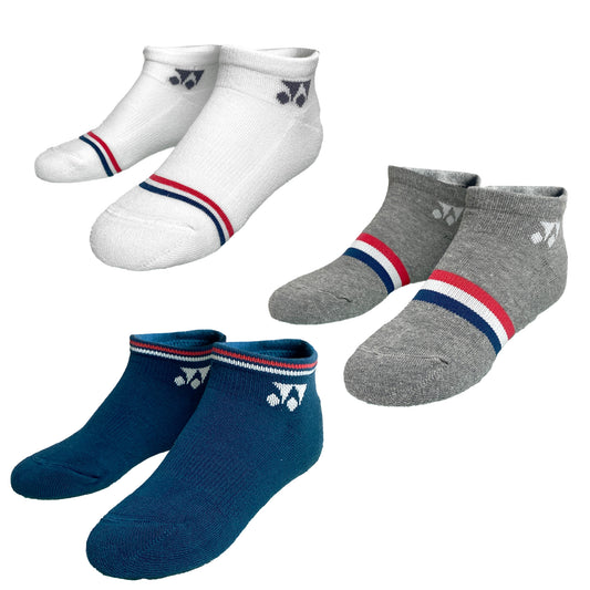 Yonex Low-Cut Sport Socks JUNIOR 19223JEX (pack of 3) Assorted