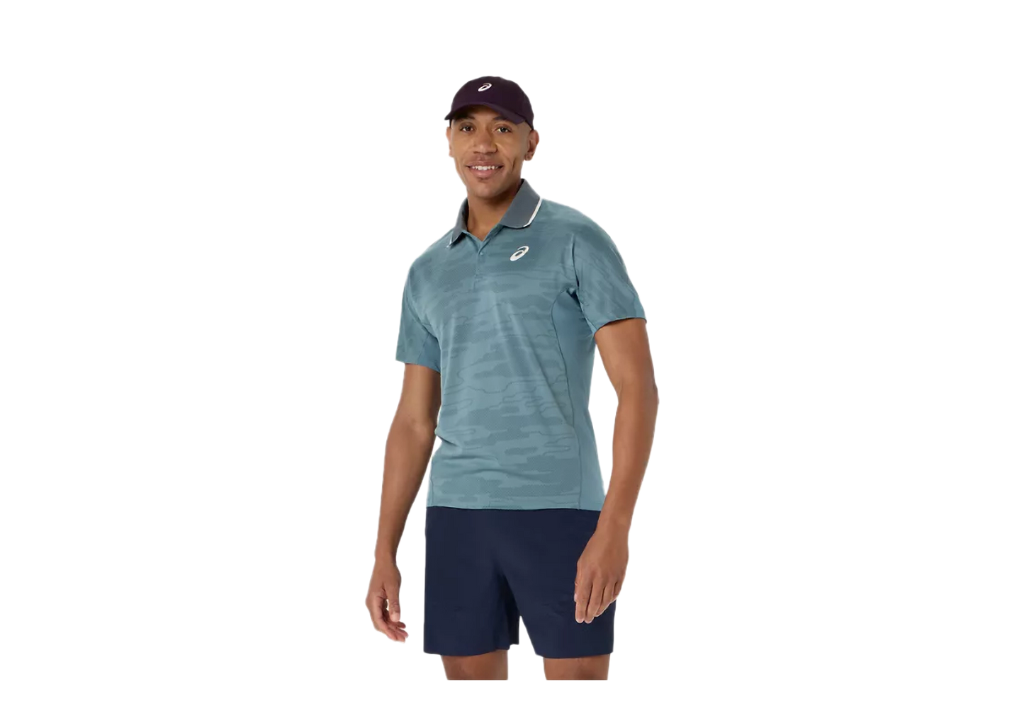 Asics Polo jacquard Match SS pour homme 2041A420-401
