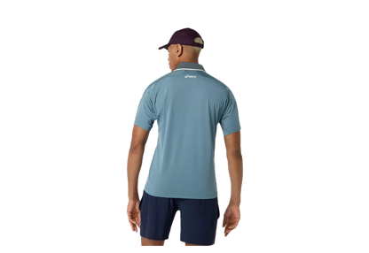 Asics Polo jacquard Match SS pour homme 2041A420-401