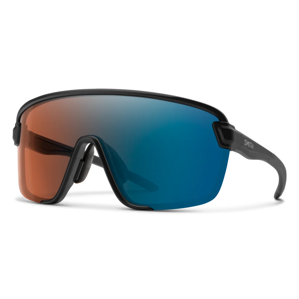 Lunettes de soleil Smith Bobcat (noir mat / verres photochromiques ChromaPop Glacier, miroités bleu cuivré)