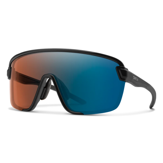 Lunettes de soleil Smith Bobcat (noir mat / verres photochromiques ChromaPop Glacier, miroités bleu cuivré)