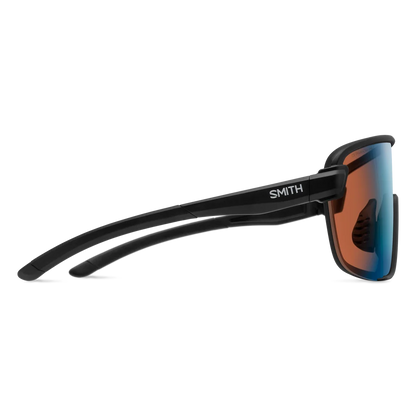 Lunettes de soleil Smith Bobcat (noir mat / verres photochromiques ChromaPop Glacier, miroités bleu cuivré)