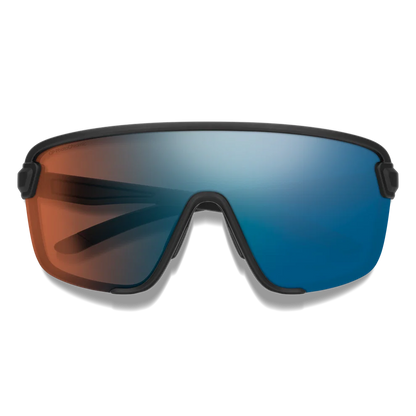 Lunettes de soleil Smith Bobcat (noir mat / verres photochromiques ChromaPop Glacier, miroités bleu cuivré)