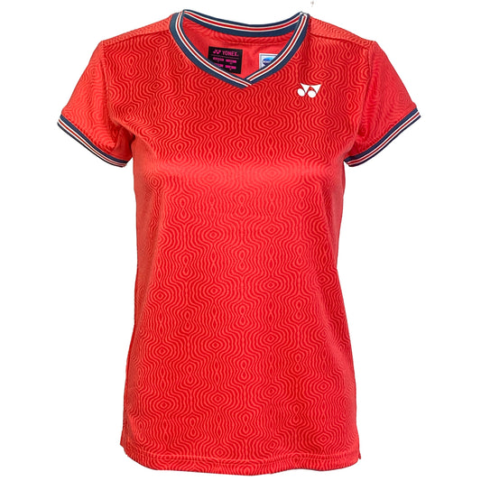 Yonex T-Shirt à col rond pour femme 20779 Rouge