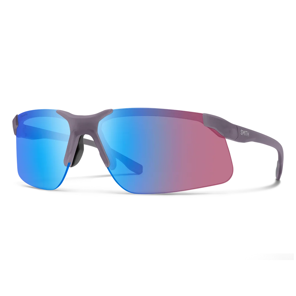 Smith Cipher Sunglasses (Matte Meteorite Crystal/ChromaPop Low Light Rose Blue Mirror)