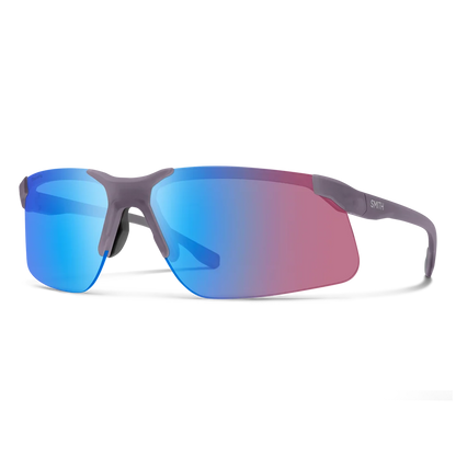 Smith Cipher Sunglasses (Matte Meteorite Crystal/ChromaPop Low Light Rose Blue Mirror)