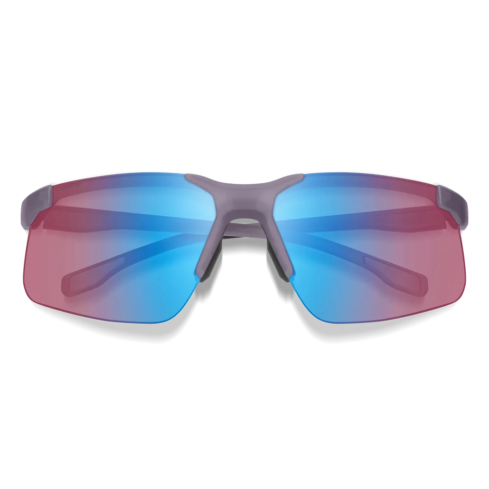 Smith Cipher Sunglasses (Matte Meteorite Crystal/ChromaPop Low Light Rose Blue Mirror)