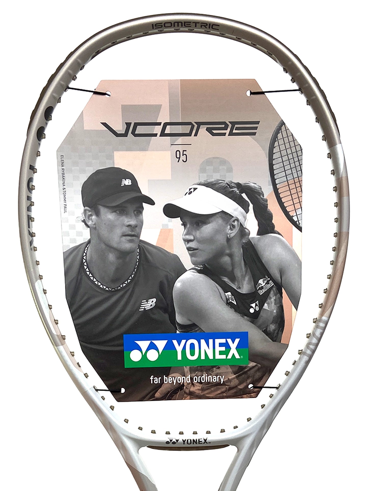 Yonex VCore 95 Non cordée (7th Gen) Sand Beige