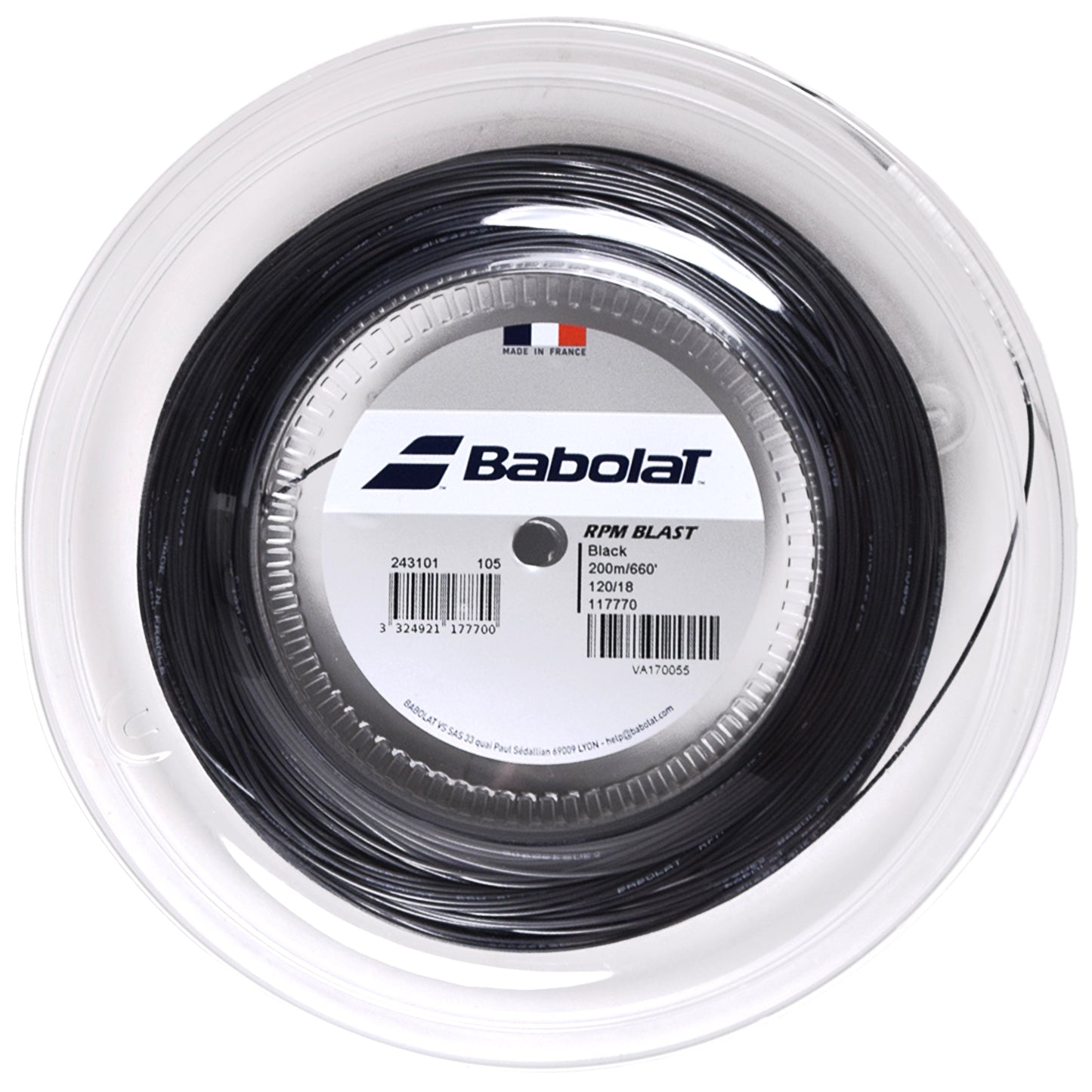 Babolat roulette RPM Blast 120/18 Noir (200M)