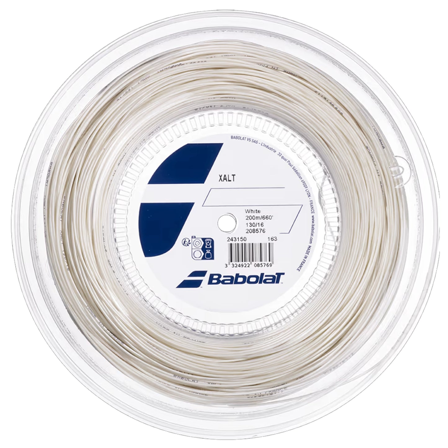 Babolat reel Xalt 130/16 White (200M)