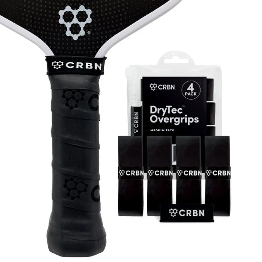 CRBN DryTec™ Overgrips Medium – Paquet de 4 – Noir