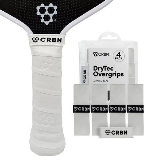 CRBN DryTec™ Overgrips Medium – Paquet de 4 – Blanc